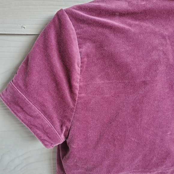 Limited Too Y2K Mauve Velvet Velveteen Cropped Shrug w/Button Closure - Picture 12 of 14